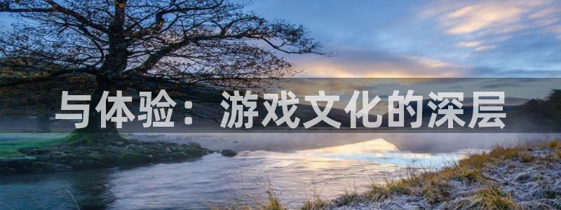 凯发k8娱乐官网入口：与体验：游戏文化的深层